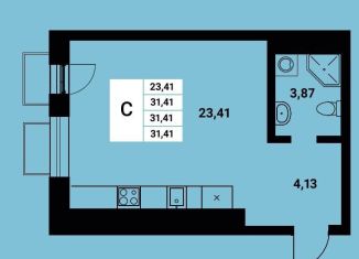 Продается квартира студия, 31.4 м2, Воронеж, Железнодорожный район, набережная Чуева, 7