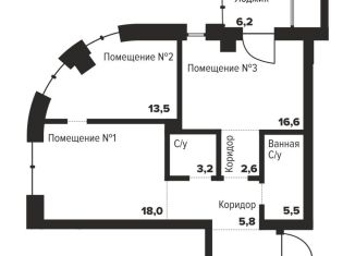 Продаю двухкомнатную квартиру, 70.6 м2, Челябинск, Центральный район, улица Труда, 157А