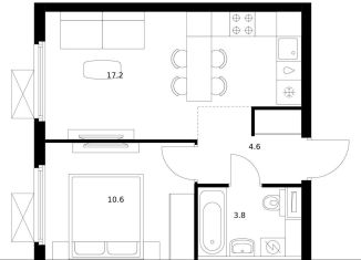 Продам 1-комнатную квартиру, 36.2 м2, Мытищи