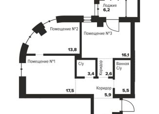 Продажа двухкомнатной квартиры, 70.2 м2, Челябинск, улица Труда, 157А