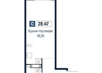 Продаю квартиру студию, 28.5 м2, Ленинградская область