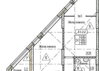 Продается 2-комнатная квартира, 74.6 м2, Воронеж, Железнодорожный район, набережная Чуева, 7