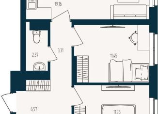 Продается двухкомнатная квартира, 59.3 м2, Тюмень