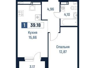 Продажа 1-ком. квартиры, 37.6 м2, Ленинградская область