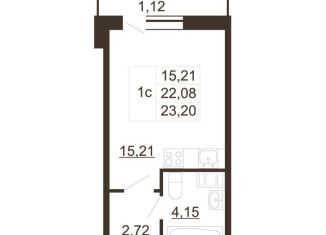 Продам квартиру студию, 23.2 м2, Ленинградская область, улица Хохлова, 16