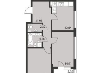 Продажа 2-комнатной квартиры, 61.4 м2, Воронеж, Ленинский район, улица Ворошилова, 1