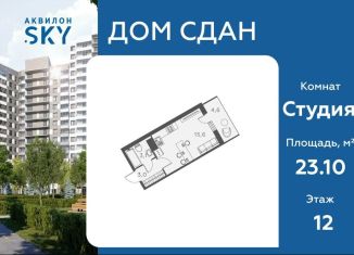 Продам квартиру студию, 23.1 м2, Санкт-Петербург, Невский район, Русановская улица, 24