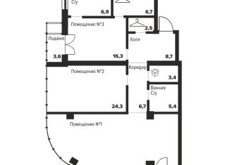 Продам двухкомнатную квартиру, 127.2 м2, Челябинск, улица Труда, 157А