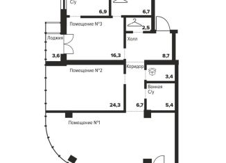 Продам 2-комнатную квартиру, 127.3 м2, Челябинск, улица Труда, 157А