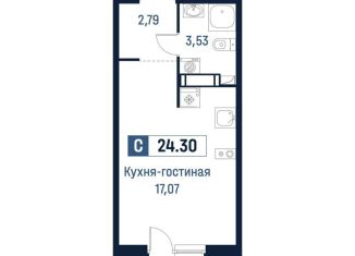 Продам квартиру студию, 23.4 м2, Ленинградская область