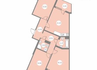 Продаю 3-комнатную квартиру, 101.6 м2, Санкт-Петербург, муниципальный округ Шувалово-Озерки