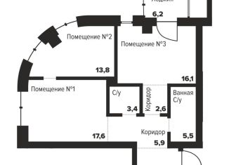 Продам 2-ком. квартиру, 70.3 м2, Челябинск, Центральный район, улица Труда, 157А