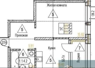 Продается однокомнатная квартира, 38.2 м2, Воронежская область, набережная Чуева, 7