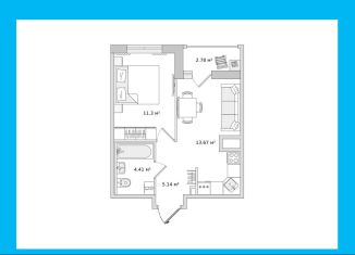 Продается однокомнатная квартира, 37.3 м2, Ленинградская область