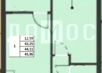 Продается однокомнатная квартира, 46 м2, Свердловская область, улица Репина, 111