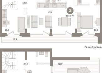 Продажа 3-ком. квартиры, 165.9 м2, Тюмень, Причальная улица, 7, Центральный округ