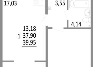 1-ком. квартира на продажу, 40 м2, Екатеринбург, ЖК Притяжение, улица Академика Ландау, 14