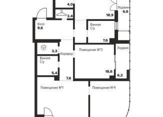 Продам трехкомнатную квартиру, 134.1 м2, Челябинск, улица Труда, 157А