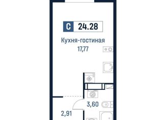 Продажа квартиры студии, 24.3 м2, Ленинградская область