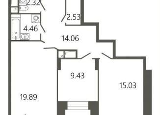 Продам двухкомнатную квартиру, 69.1 м2, Подольск, Советская улица, 18к1