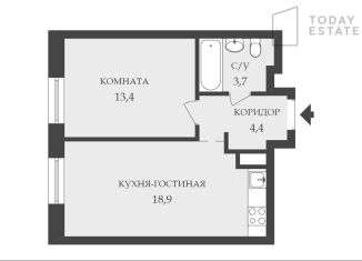 Продается 2-ком. квартира, 40.4 м2, Москва, метро Алексеевская, улица Годовикова, 11к2