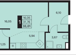 Продаю квартиру студию, 33 м2, Крым