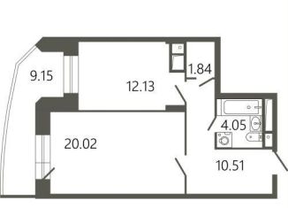 1-ком. квартира на продажу, 53 м2, Подольск, Советская улица, 18к1