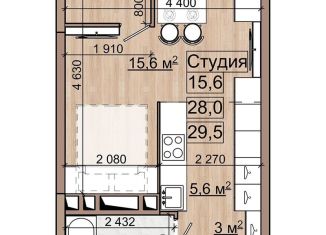 Квартира на продажу студия, 28 м2, Жуковский, улица Гудкова