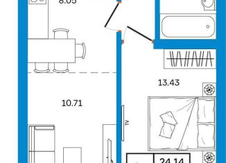 Продается 2-ком. квартира, 41.9 м2, Уфа, Некрасовский переулок, 38