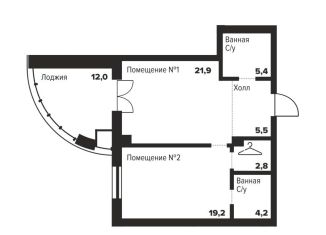 Продам 1-ком. квартиру, 59 м2, Челябинск, Центральный район, улица Труда, 157А