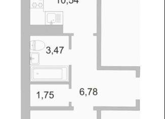 Продажа 1-ком. квартиры, 38.2 м2, деревня Борисовичи, улица Героя России Досягаева, 5