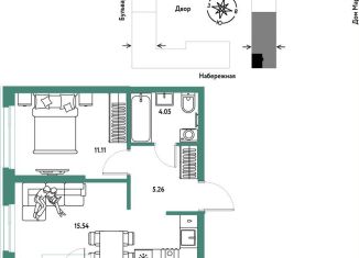 Продаю 2-комнатную квартиру, 51.4 м2, Тюмень