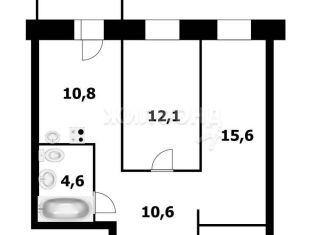 Продам 2-ком. квартиру, 60 м2, Новосибирская область, Зелёная улица, 16