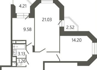 Продам 2-ком. квартиру, 68.6 м2, Подольск, Советская улица, 18к2