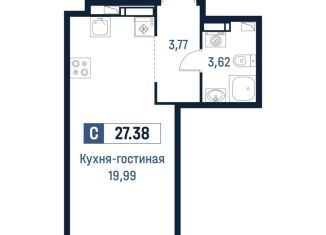 Продам квартиру студию, 27.4 м2, Ленинградская область