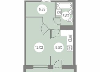 Продажа однокомнатной квартиры, 34.4 м2, Санкт-Петербург, муниципальный округ Шувалово-Озерки