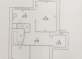 Продажа 3-комнатной квартиры, 62.3 м2, Санкт-Петербург, улица Токарева, 15