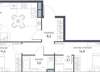 Продам трехкомнатную квартиру, 63.5 м2, Москва, метро Черкизовская, Тагильская улица, 2к1