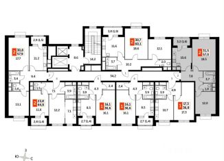 Продам 2-ком. квартиру, 57 м2, посёлок Развилка, Римский проезд, 13