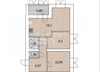 Продажа 2-ком. квартиры, 55.7 м2, Уфа, улица Сагита Агиша, 17, ЖК Ботанический Сад