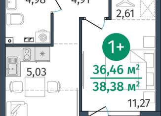 Продается 1-ком. квартира, 36.5 м2, Тюмень, улица Тимофея Кармацкого, 17