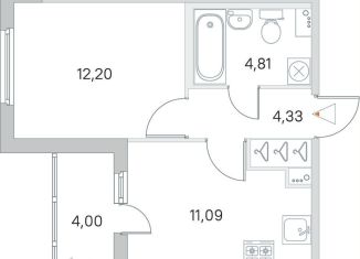 1-комнатная квартира на продажу, 34.2 м2, городской посёлок Янино-1, ЖК Ясно-Янино, Ясная улица, 15