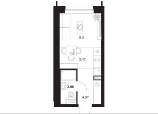 Продается квартира студия, 21.6 м2, Москва, метро Беломорская, жилой комплекс Бусиновский Парк, 1.4