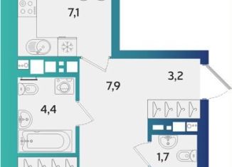 Продам 3-ком. квартиру, 68.9 м2, Удмуртия, улица Архитектора П.П. Берша, 44