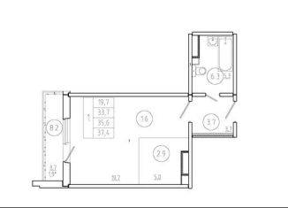 Продается квартира студия, 35.6 м2, Красноярский край