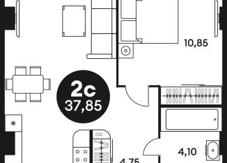 Продается 1-комнатная квартира, 37.5 м2, Ростовская область, Красноармейская улица, 254