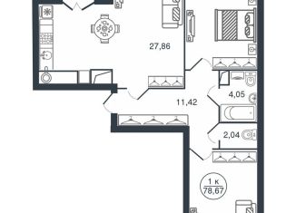 Продажа 2-комнатной квартиры, 78.7 м2, Тверь, Московский район