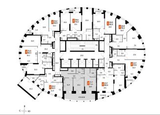 Продаю двухкомнатную квартиру, 74.6 м2, Москва, метро Хорошёвская