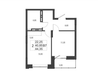 2-комнатная квартира на продажу, 45 м2, Красноярск, Октябрьский район