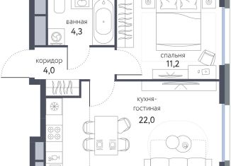 Продаю 2-ком. квартиру, 41.5 м2, Москва, метро Черкизовская, Тагильская улица, 2к1